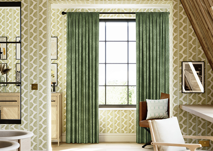 Florence Faux Suede, Hunter Green - Made to Measure Curtains - Image 3